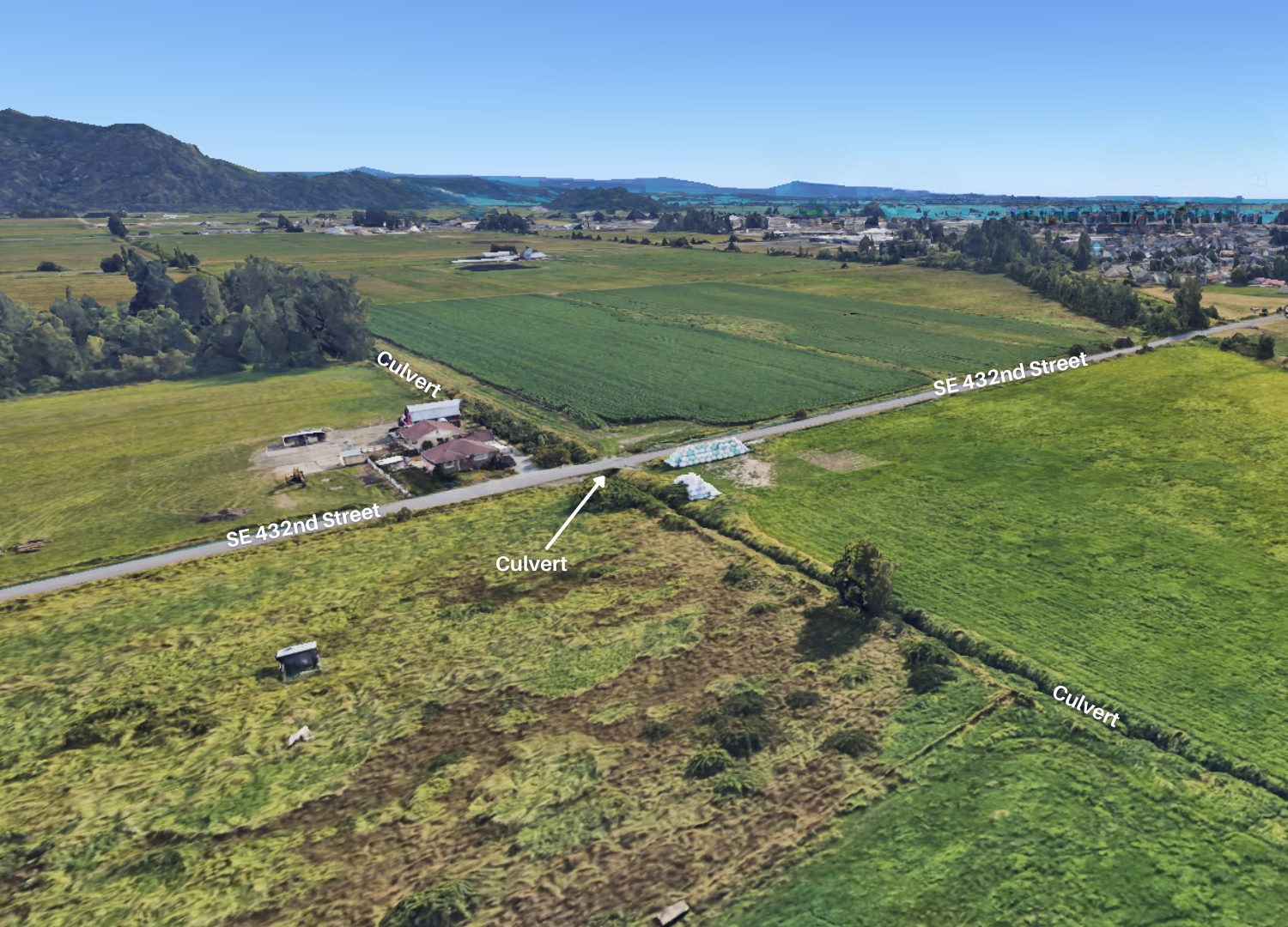 Aerial Photo of SE 432nd St intersection