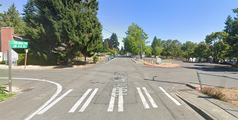 Intersection in White Center.