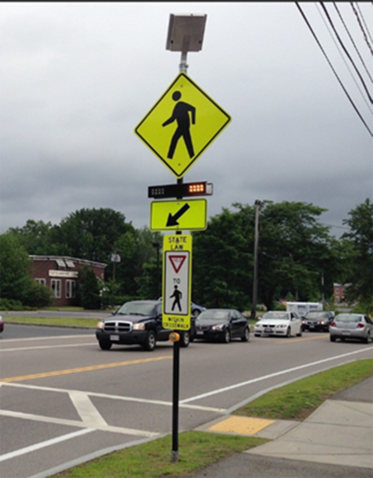 Flashing beacon that will be installed at project locations