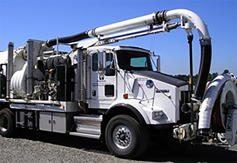 Vactor decant truck.