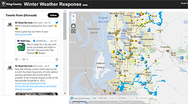 Winter Weather Response map