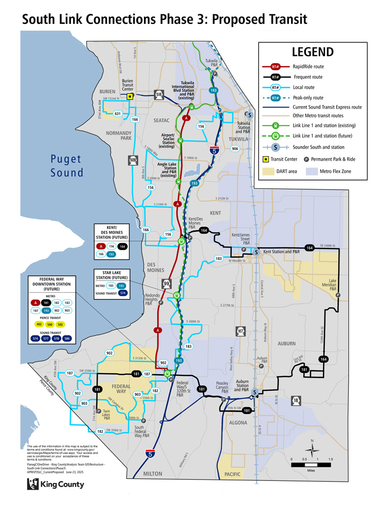 South Link Connections proposed network area map.