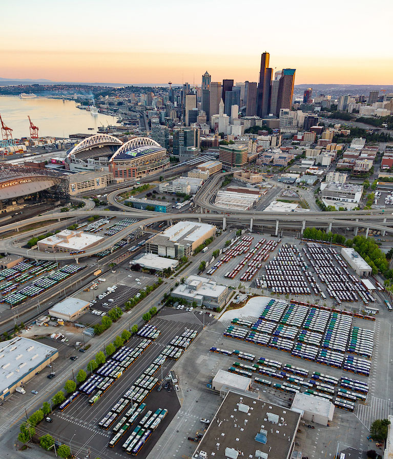 Bus Base Expansion aerial photo - portrait 