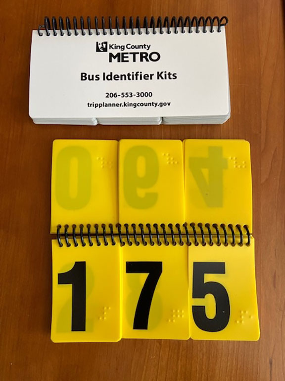 King County Metro bus identifier kits