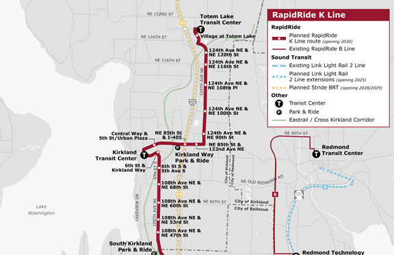Recommended route with stations