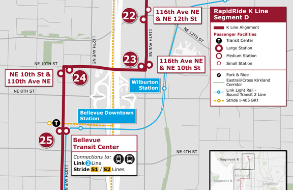 Segment D: Proposed station locations