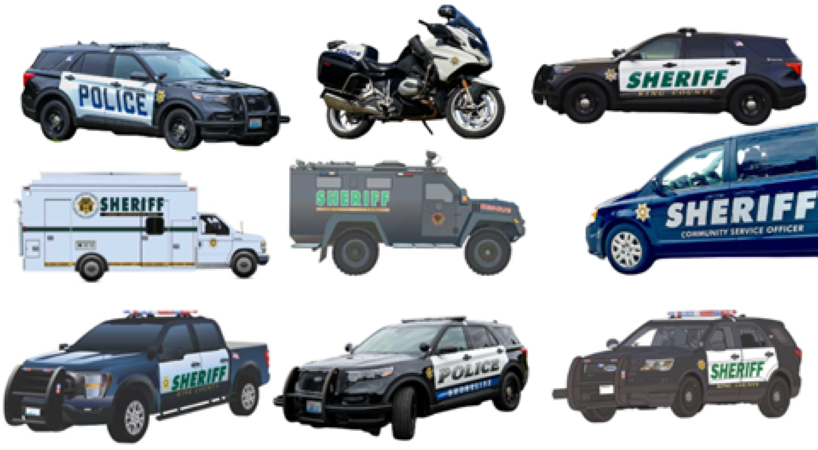 KCSO and contract city vehicles