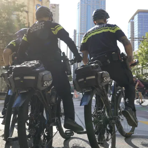 Sheriff deputies on patrol in Seattle