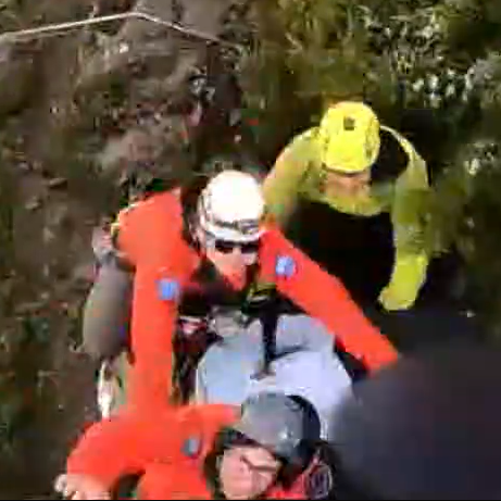 injured hiker airlifted to safety