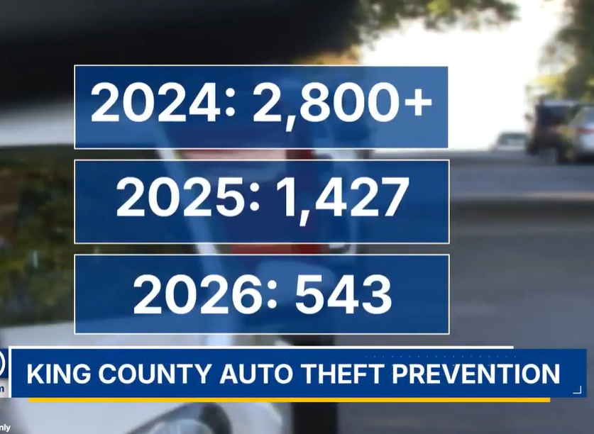 Auto theft is decreasing