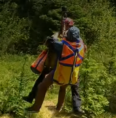 Guardian 2 rescues a dog and its injured owner