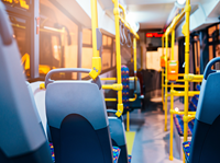 Inside Metro bus