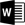 Icon of Microsoft Word document - black