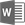 Icon of Microsoft Word document - grey