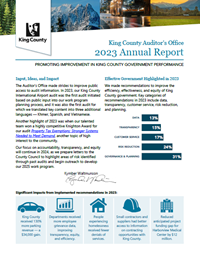 Screenshot of annual report