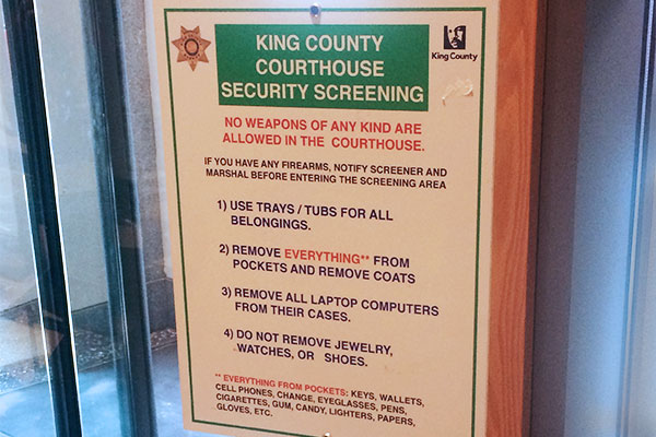 Courthouse Security Screening: Following Screening Procedures ...