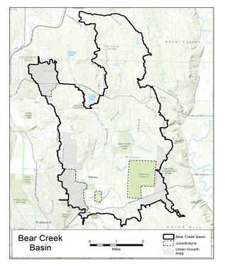 area map of bear creek