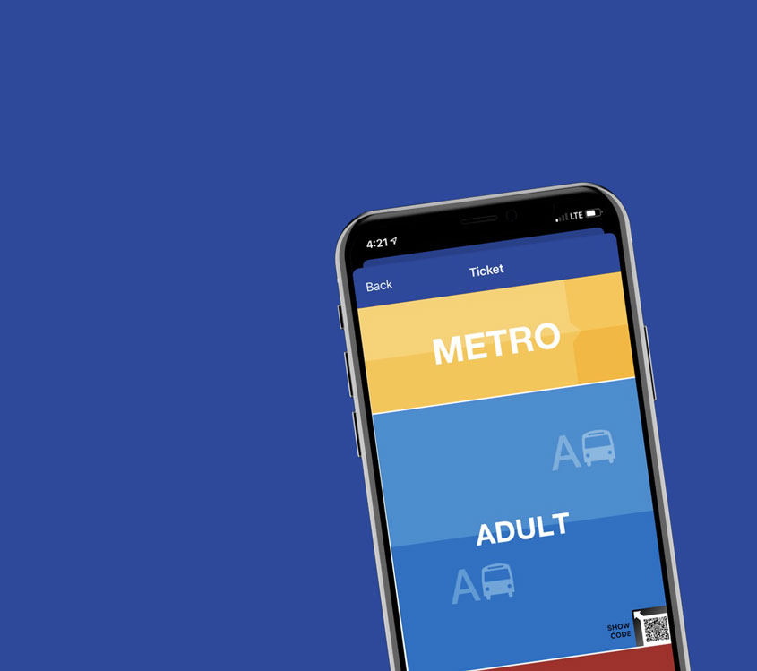 Show your ticket from your phone
