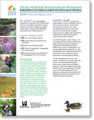 Small Habitat Restoration Program Cover