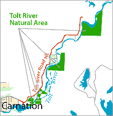 Tolt River Natural Area Location map