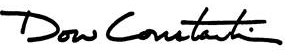 Dow Constantine's signature